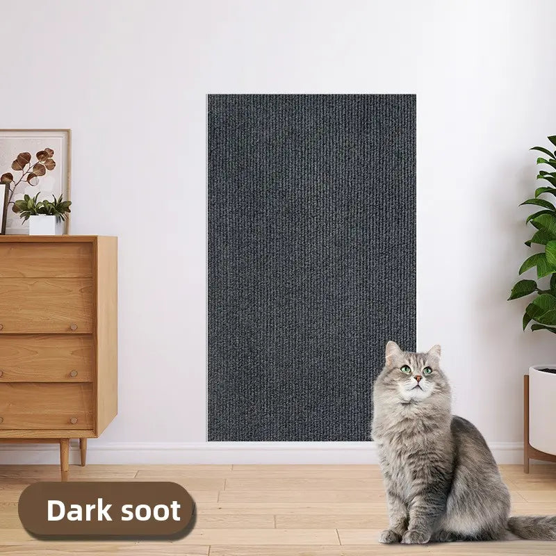 11.85In*39.3In，Cat Scratch Protector for Furniture – Protect Leather Couch from Claws, anti Scratch Tape for Sofa Arms Corners, Clear Sticky Scratch Deterrent Pad, Easy to Install Weird Stickers Iridescent Stained Glass Window Film