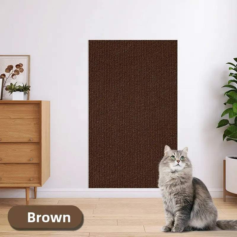 11.85In*39.3In，Cat Scratch Protector for Furniture – Protect Leather Couch from Claws, anti Scratch Tape for Sofa Arms Corners, Clear Sticky Scratch Deterrent Pad, Easy to Install Weird Stickers Iridescent Stained Glass Window Film