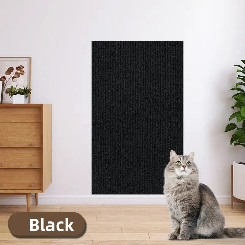 11.85In*39.3In，Cat Scratch Protector for Furniture – Protect Leather Couch from Claws, anti Scratch Tape for Sofa Arms Corners, Clear Sticky Scratch Deterrent Pad, Easy to Install Weird Stickers Iridescent Stained Glass Window Film
