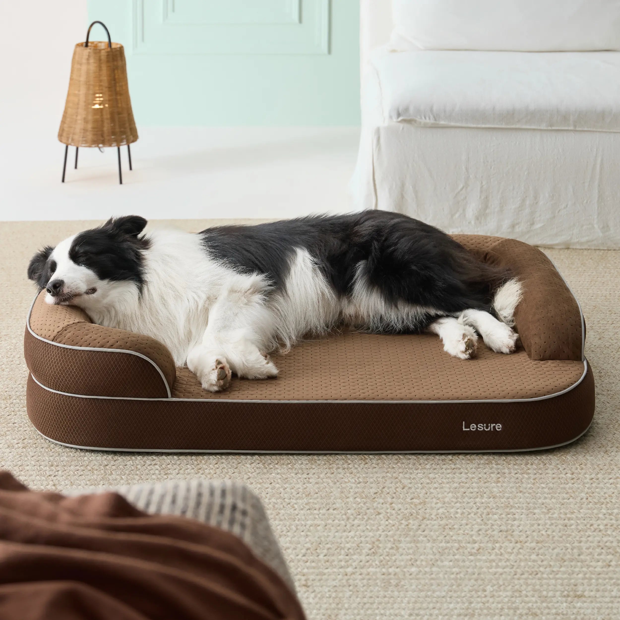 Lesure Realortho Dog Bed- Orthopedic Support Joint Protection for Large & Senior Dogs,Premium Memory Foam Orthopedic Bed for Senior Joint Support with Waterproof Washable Cover, Comfort Couch Sofa for Deep Sleep