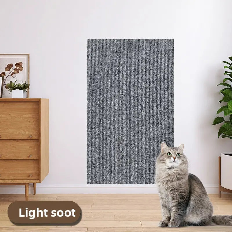 11.85In*39.3In，Cat Scratch Protector for Furniture – Protect Leather Couch from Claws, anti Scratch Tape for Sofa Arms Corners, Clear Sticky Scratch Deterrent Pad, Easy to Install Weird Stickers Iridescent Stained Glass Window Film