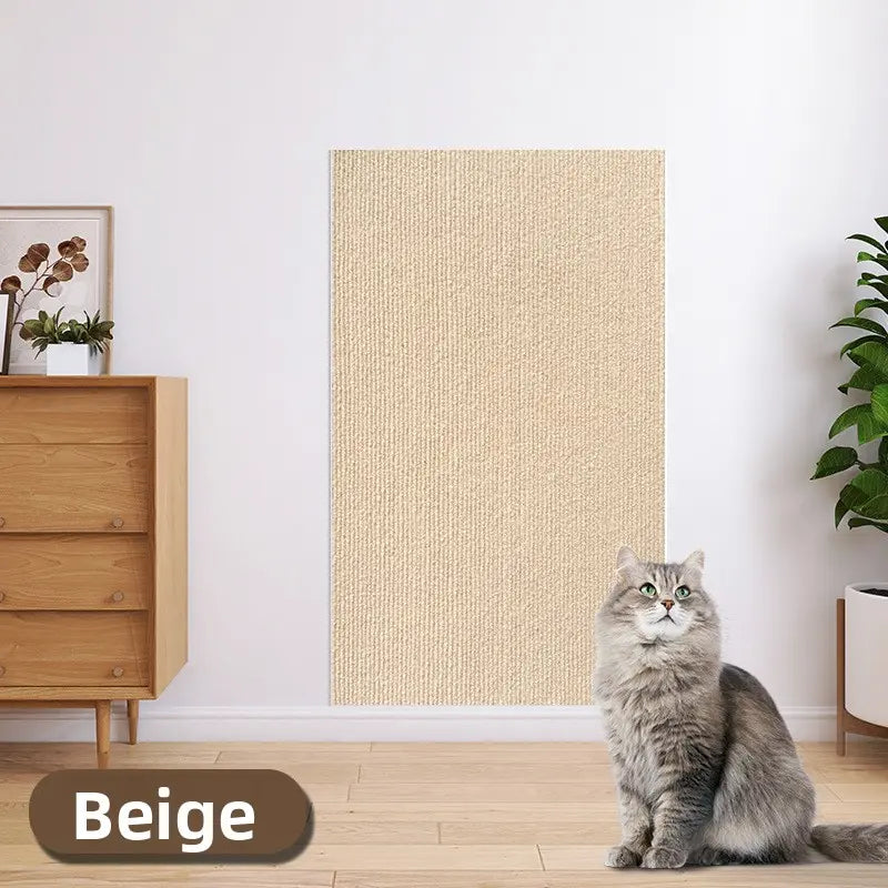 11.85In*39.3In，Cat Scratch Protector for Furniture – Protect Leather Couch from Claws, anti Scratch Tape for Sofa Arms Corners, Clear Sticky Scratch Deterrent Pad, Easy to Install Weird Stickers Iridescent Stained Glass Window Film