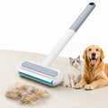 Manual Long-Handle Universal Pet Hair Remover Brush - Reusable, Easy Cleanup, Hair-Gathering Tool for Sofa, Carpet - Dog & Cat Grooming Fabric Cleaner